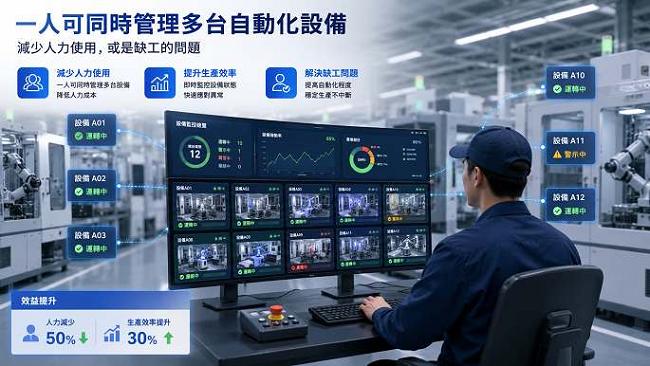 一人可同時管理多台切管機