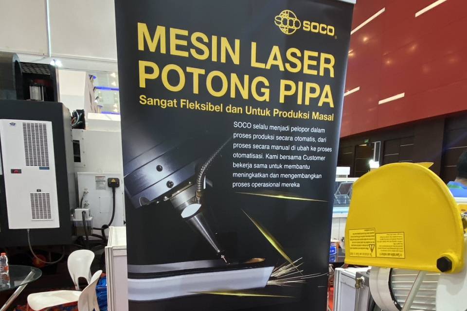 metal laser tube cutting solutions at Manufacturing Surabaya 2025